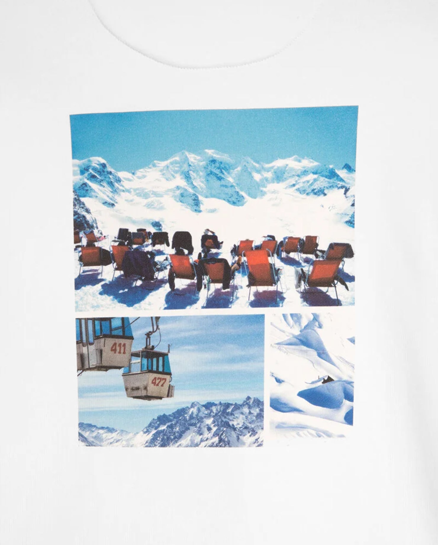 Hoodie Skiing Series White