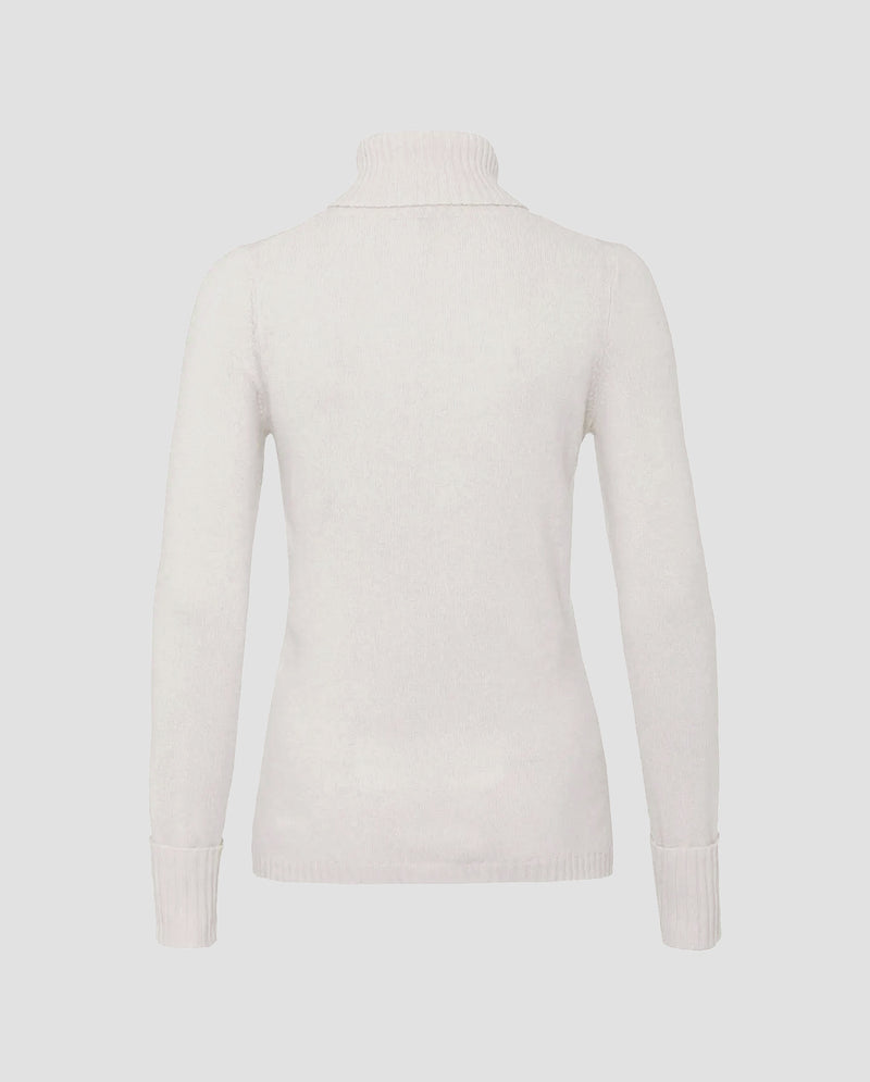 Single-knit turtleneck sweater