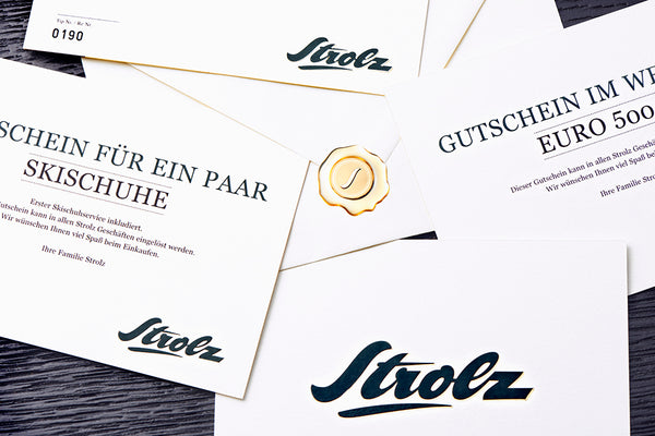 Strolz gift voucher (by post)
